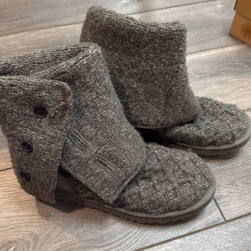 Ugg Lattice Cardy gray boots